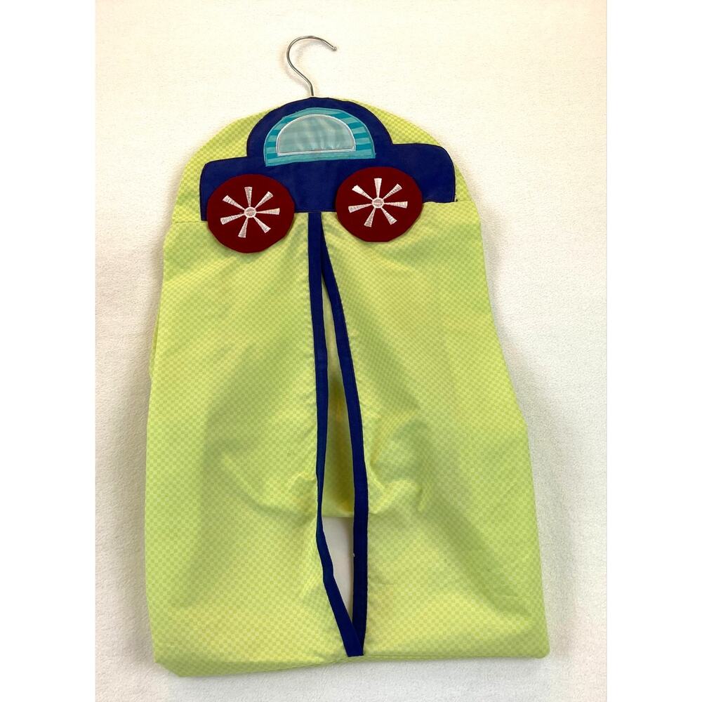 Lambs & Ivy Diaper Stacker Automobile/Car Theme Lime Green